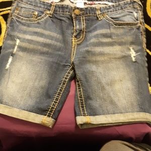 Maurice's Distressed Shorts